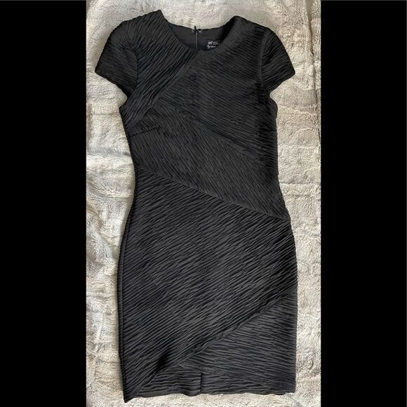TORN by Ronny Kobo black cap sleeve steath dress - Picture 4 of 14